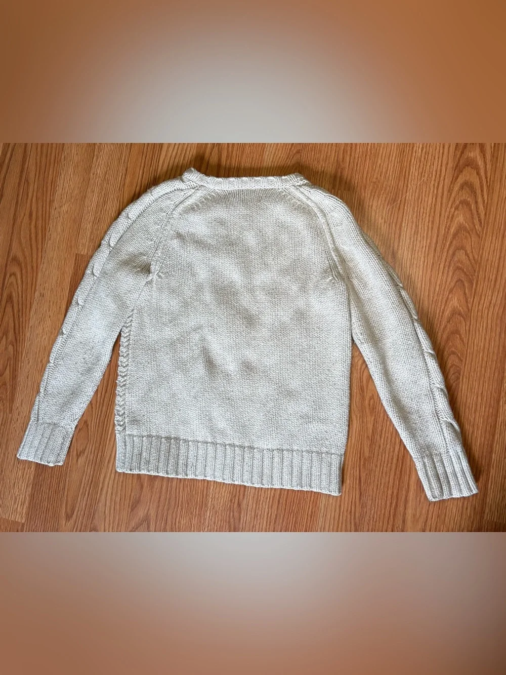 GAP Cream Cable Crewneck Sweater